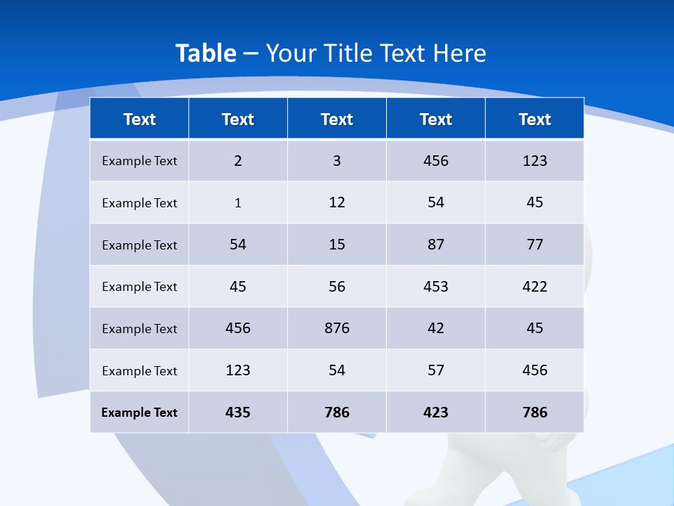Figure Isolated Person PowerPoint Template