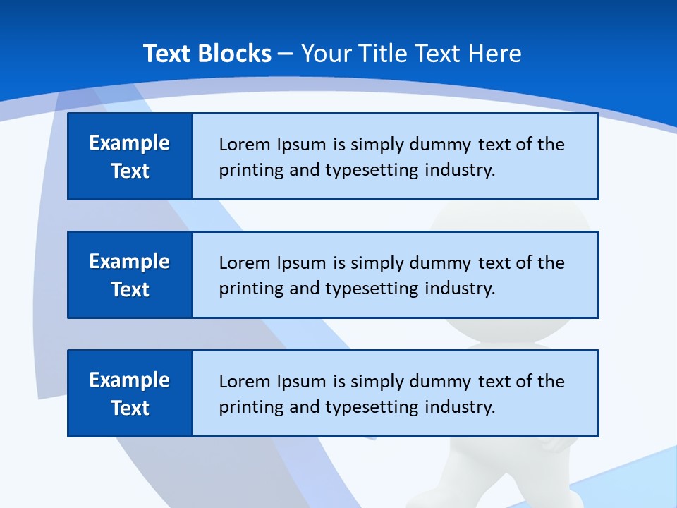 Figure Isolated Person PowerPoint Template