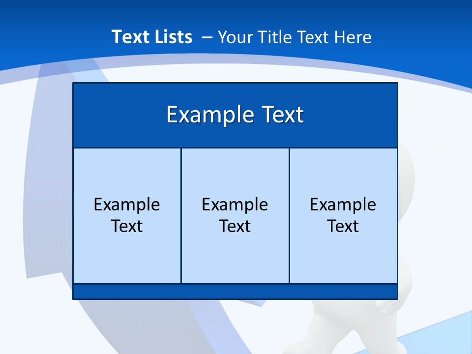 Figure Isolated Person PowerPoint Template