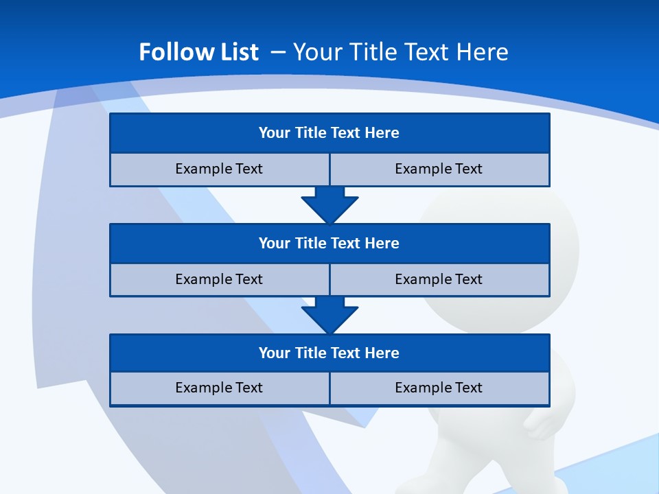 Figure Isolated Person PowerPoint Template
