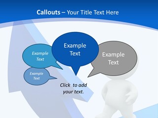 Figure Isolated Person PowerPoint Template