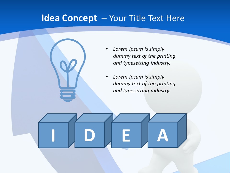 Figure Isolated Person PowerPoint Template