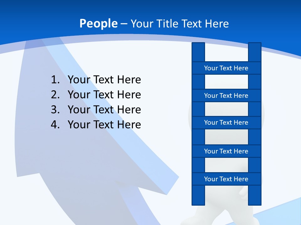 Figure Isolated Person PowerPoint Template