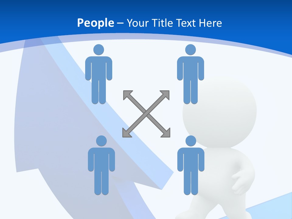 Figure Isolated Person PowerPoint Template