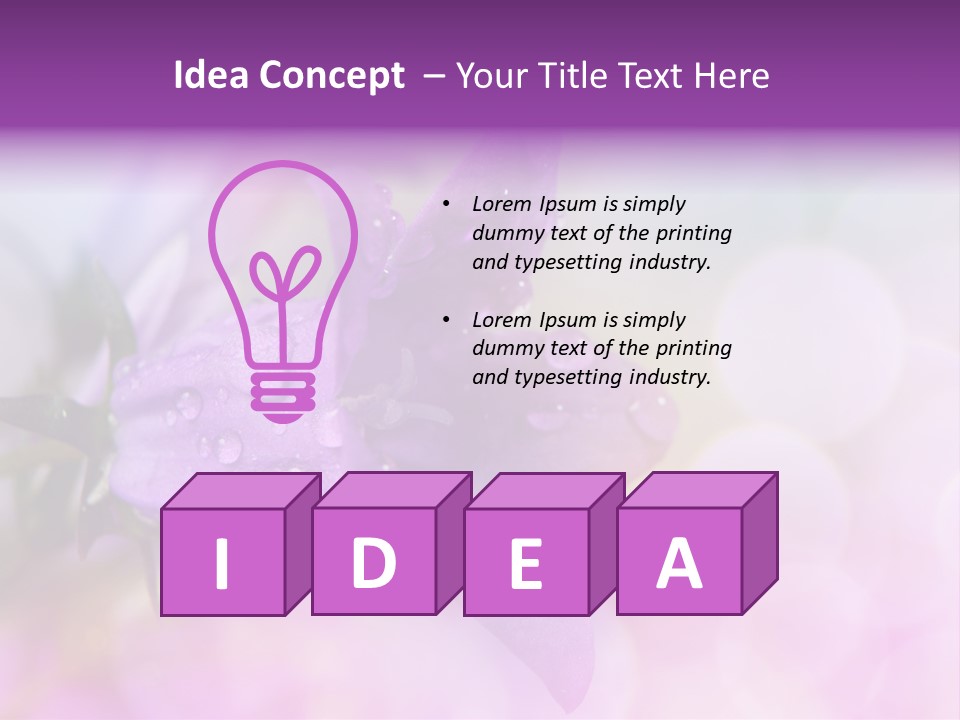 Growth Indoors Flora PowerPoint Template