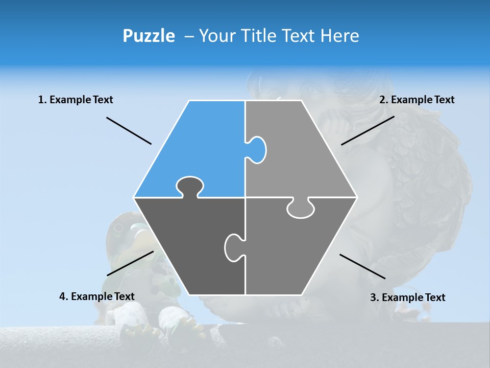 Eyes Cemetery Statue PowerPoint Template