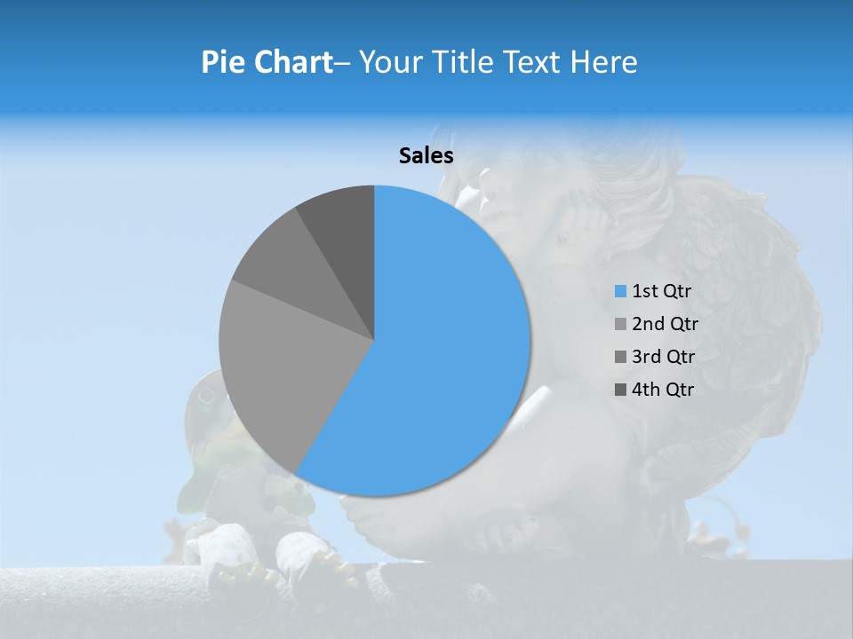 Eyes Cemetery Statue PowerPoint Template