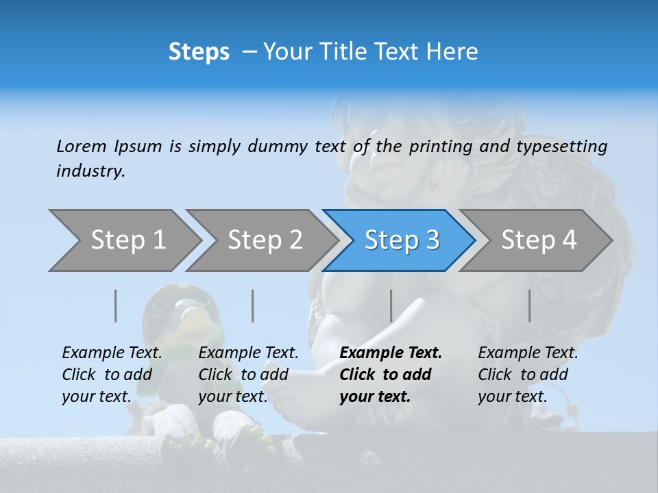 Eyes Cemetery Statue PowerPoint Template