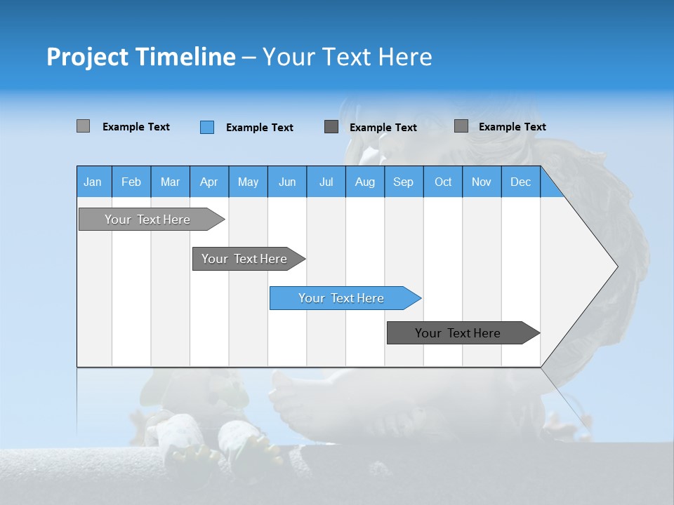 Eyes Cemetery Statue PowerPoint Template