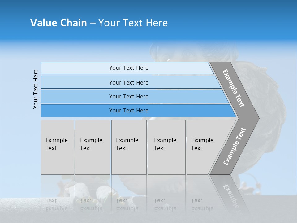Eyes Cemetery Statue PowerPoint Template