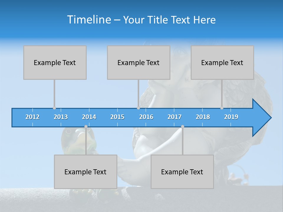 Eyes Cemetery Statue PowerPoint Template