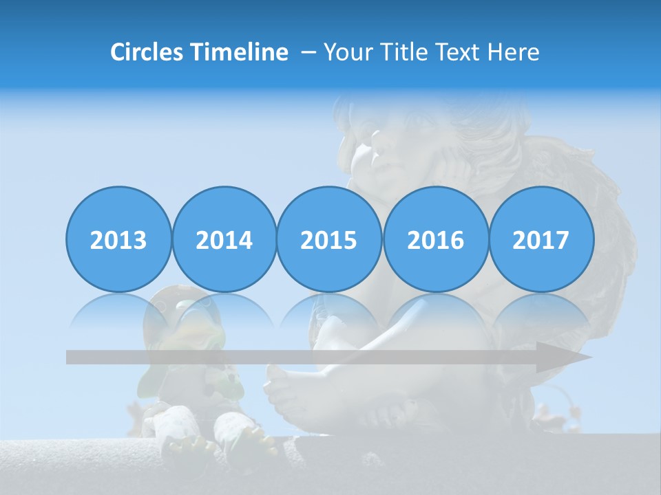 Eyes Cemetery Statue PowerPoint Template