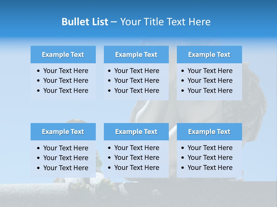 Eyes Cemetery Statue PowerPoint Template