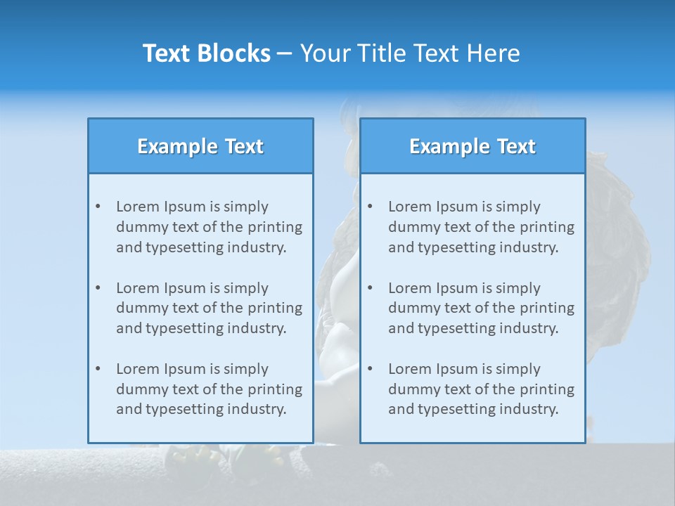 Eyes Cemetery Statue PowerPoint Template