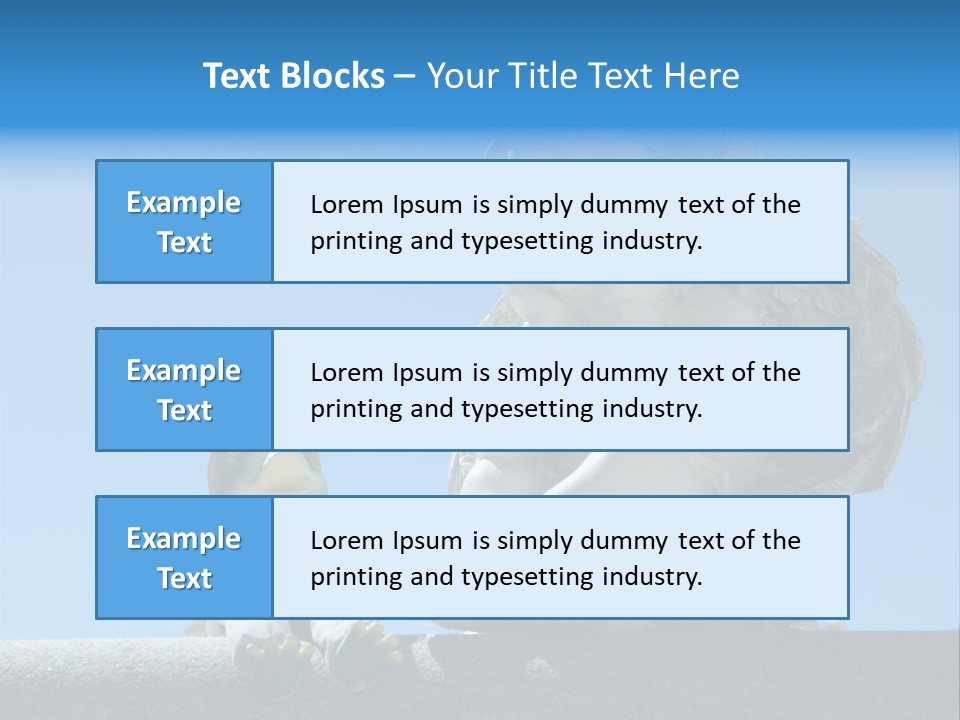 Eyes Cemetery Statue PowerPoint Template