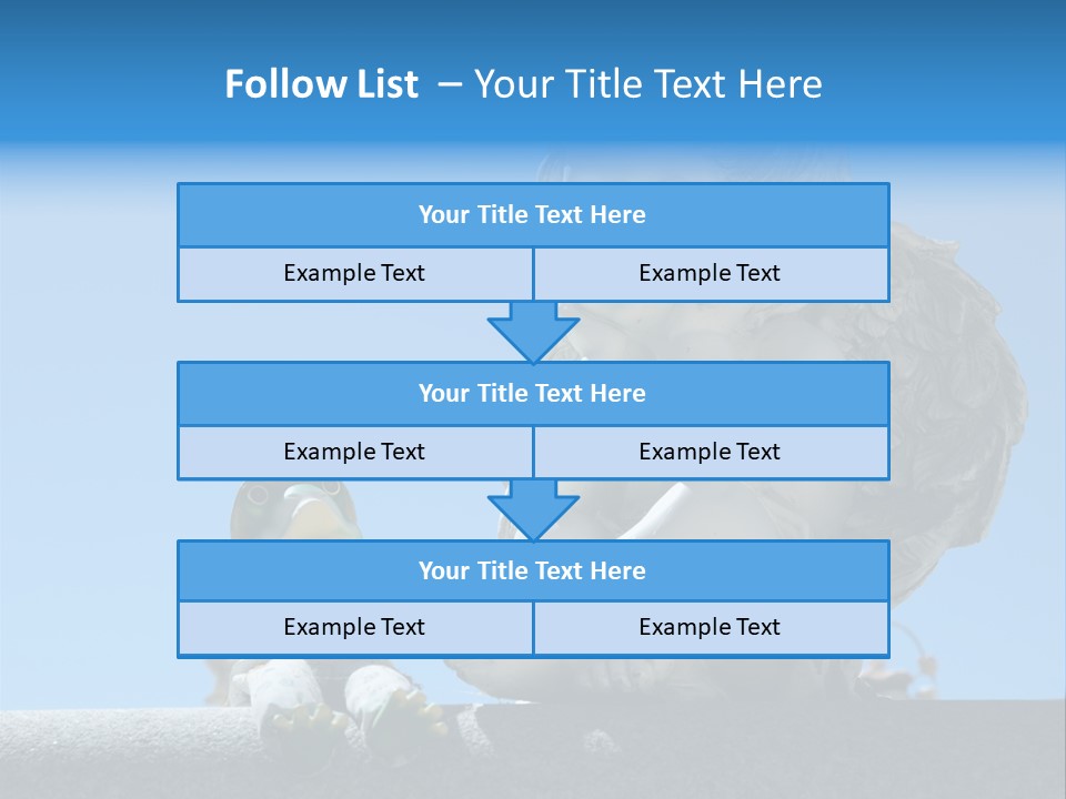 Eyes Cemetery Statue PowerPoint Template