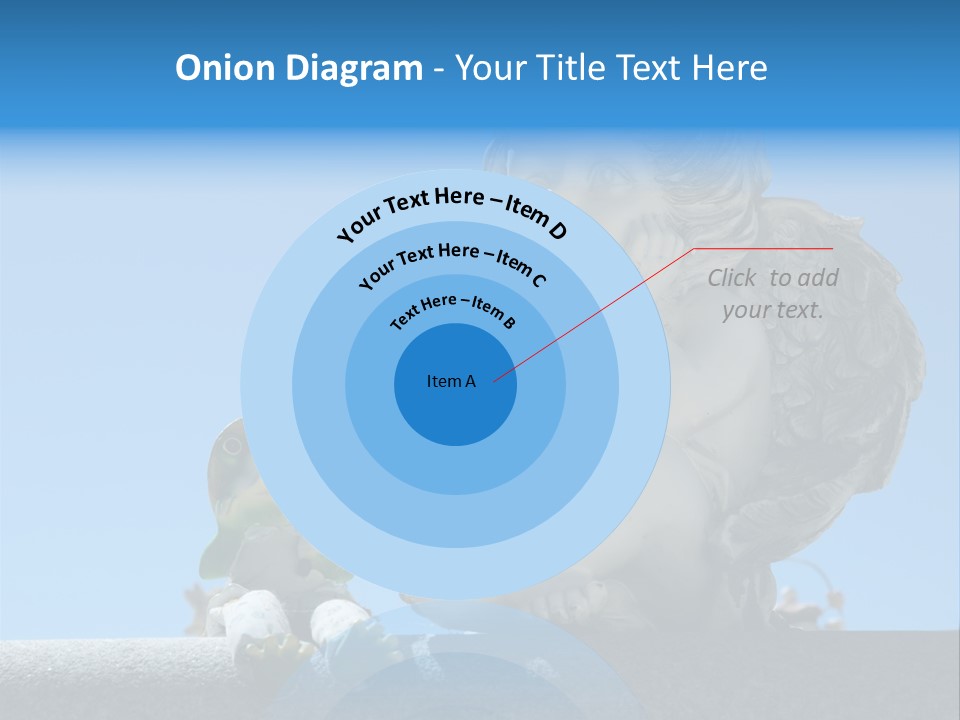 Eyes Cemetery Statue PowerPoint Template