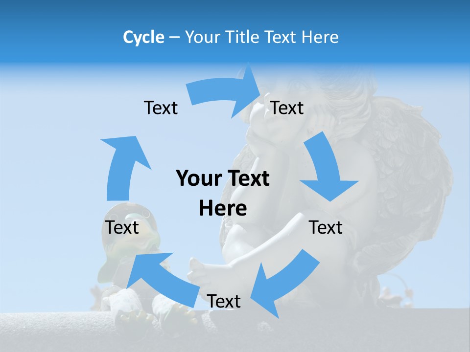 Eyes Cemetery Statue PowerPoint Template