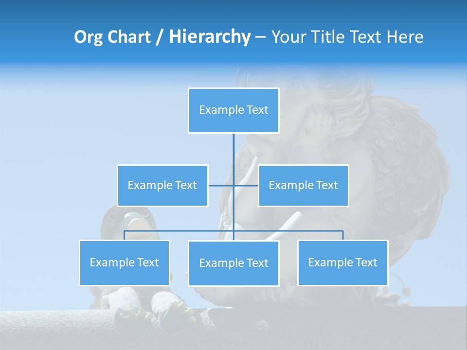 Eyes Cemetery Statue PowerPoint Template