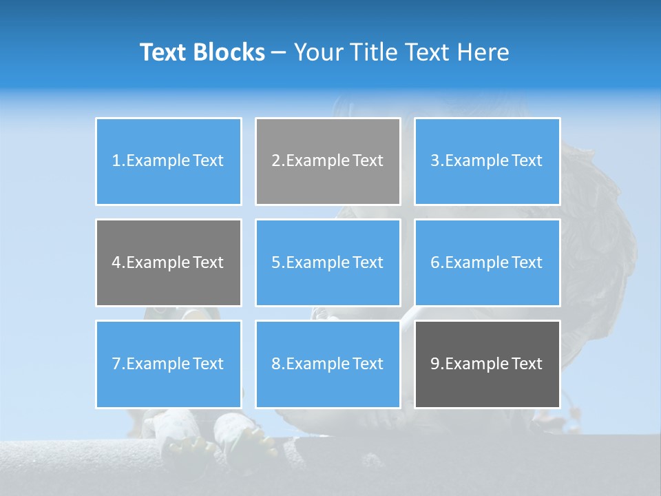 Eyes Cemetery Statue PowerPoint Template