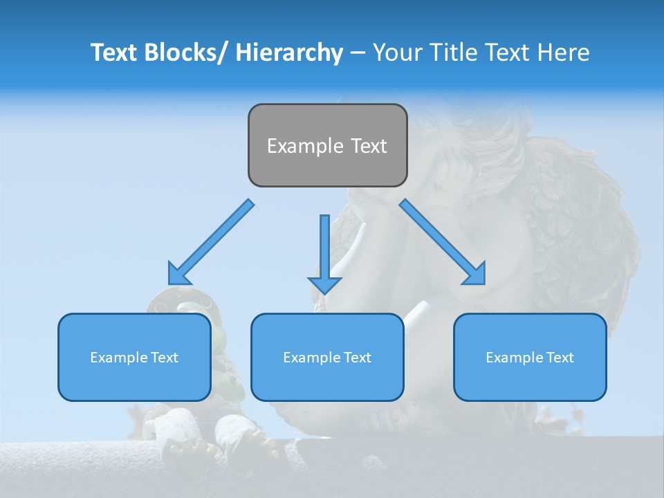Eyes Cemetery Statue PowerPoint Template