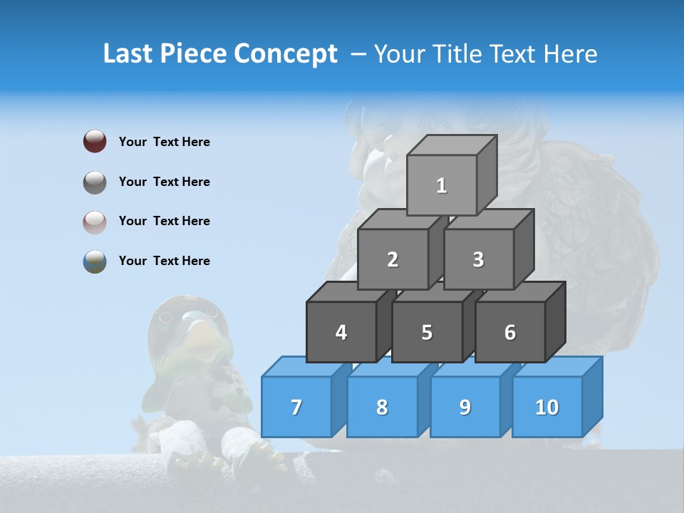 Eyes Cemetery Statue PowerPoint Template