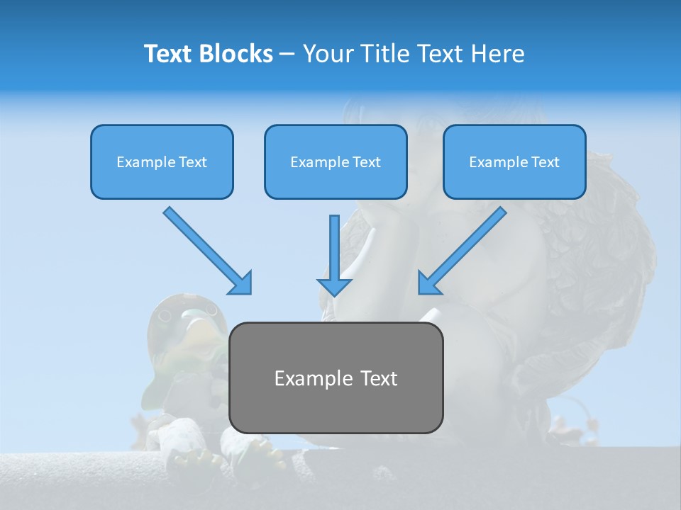Eyes Cemetery Statue PowerPoint Template