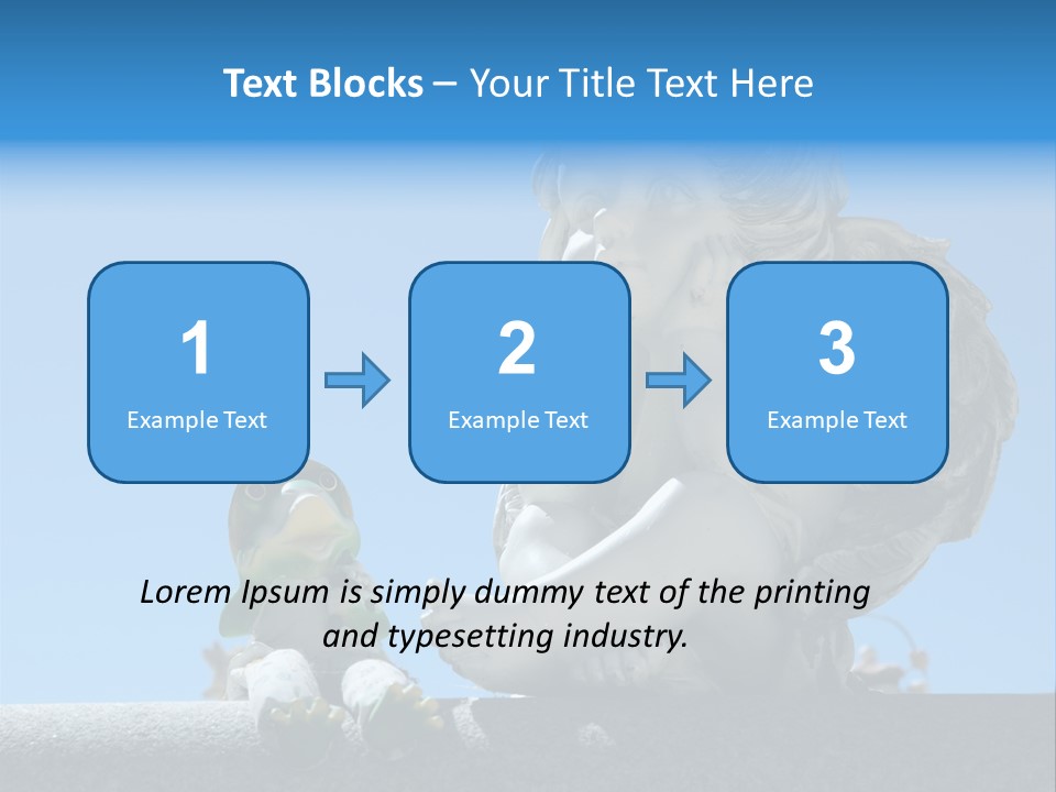Eyes Cemetery Statue PowerPoint Template