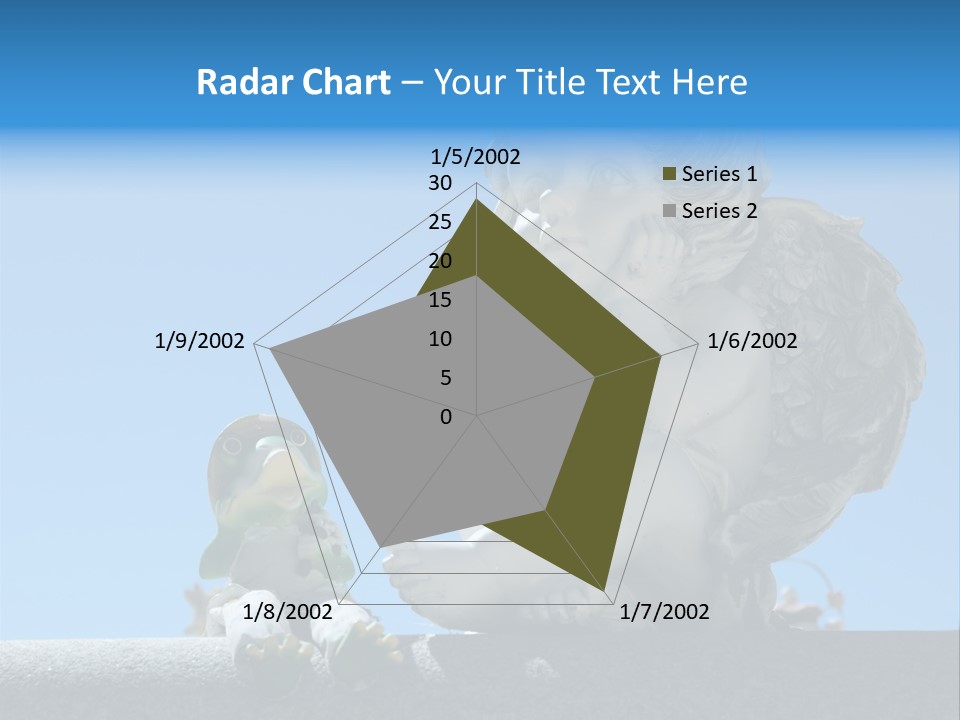 Eyes Cemetery Statue PowerPoint Template