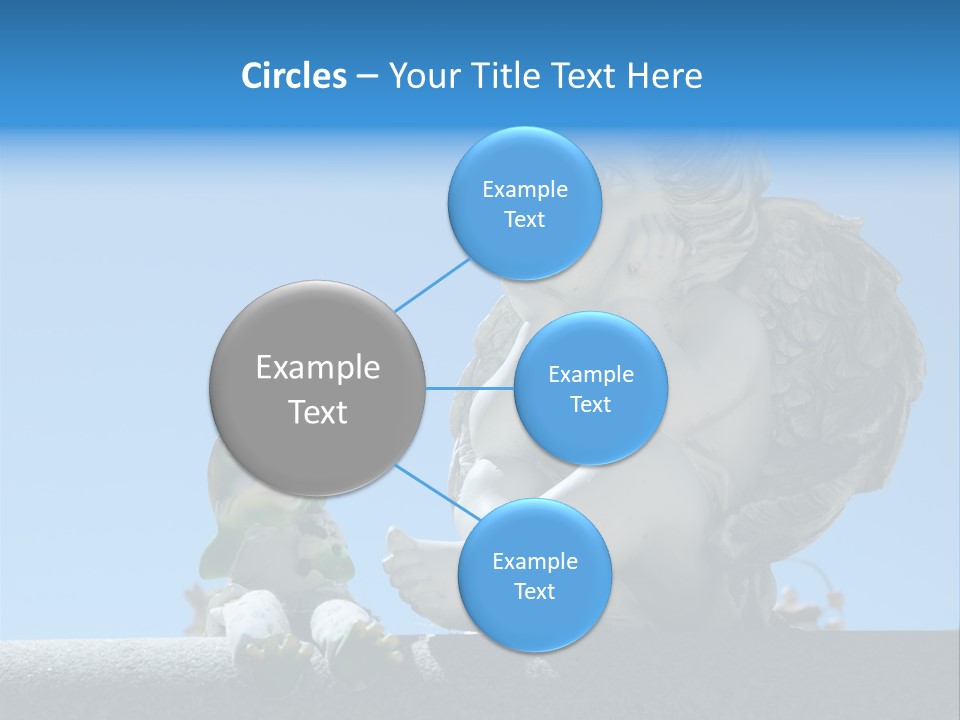 Eyes Cemetery Statue PowerPoint Template