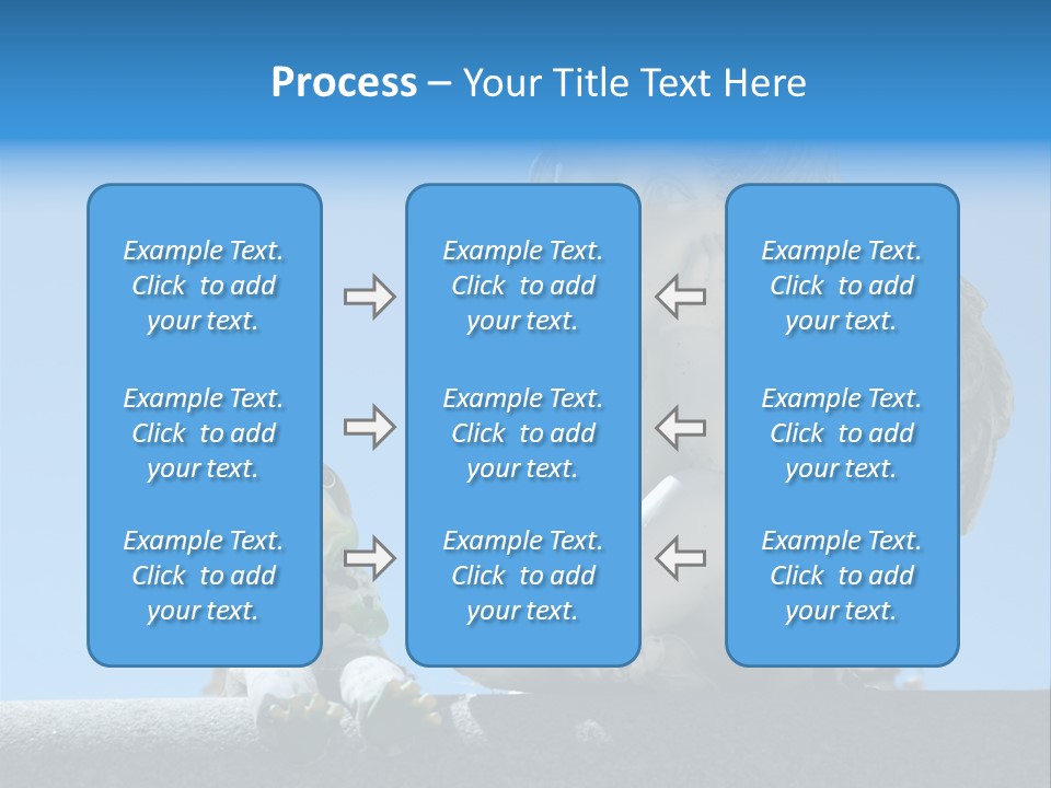 Eyes Cemetery Statue PowerPoint Template