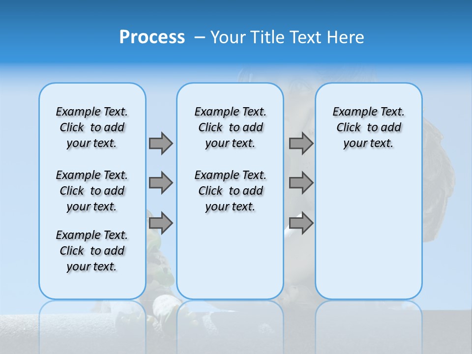 Eyes Cemetery Statue PowerPoint Template