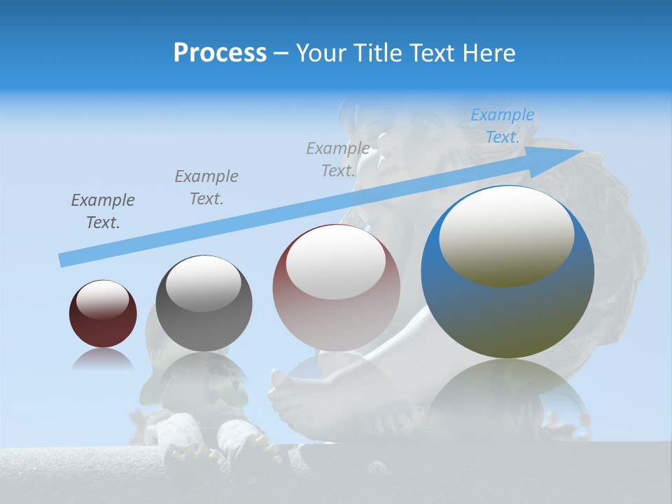 Eyes Cemetery Statue PowerPoint Template