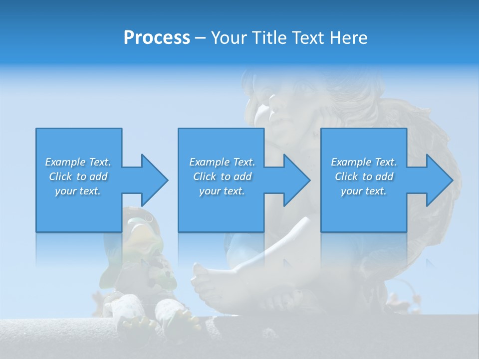 Eyes Cemetery Statue PowerPoint Template