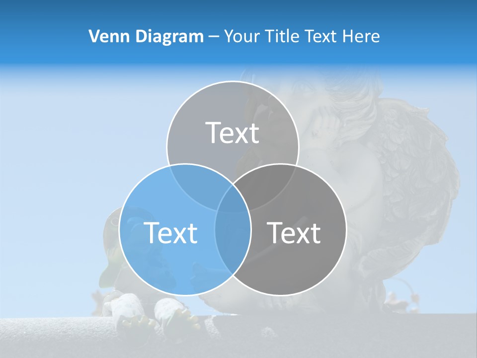 Eyes Cemetery Statue PowerPoint Template