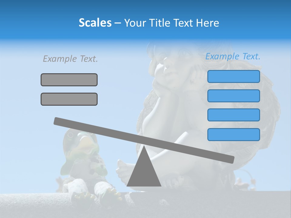 Eyes Cemetery Statue PowerPoint Template