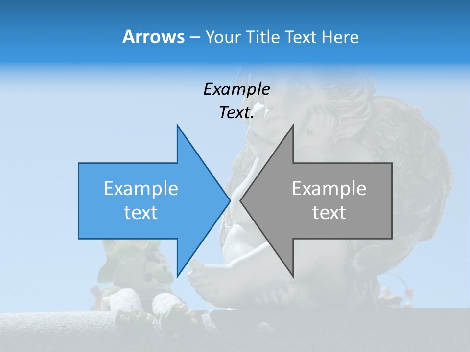 Eyes Cemetery Statue PowerPoint Template