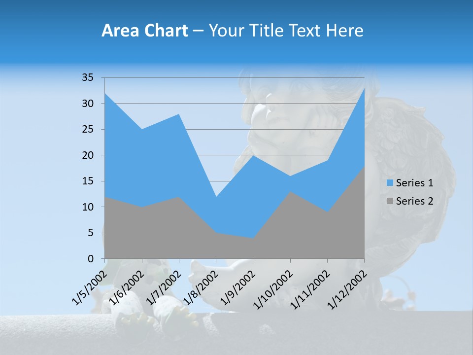 Eyes Cemetery Statue PowerPoint Template