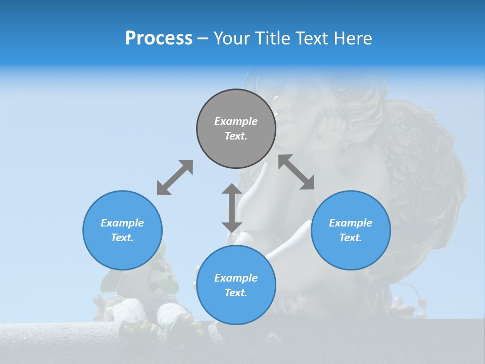 Eyes Cemetery Statue PowerPoint Template