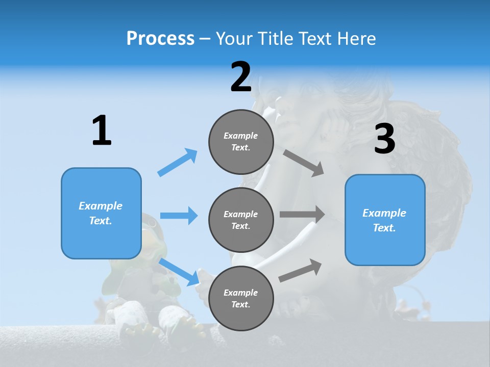Eyes Cemetery Statue PowerPoint Template