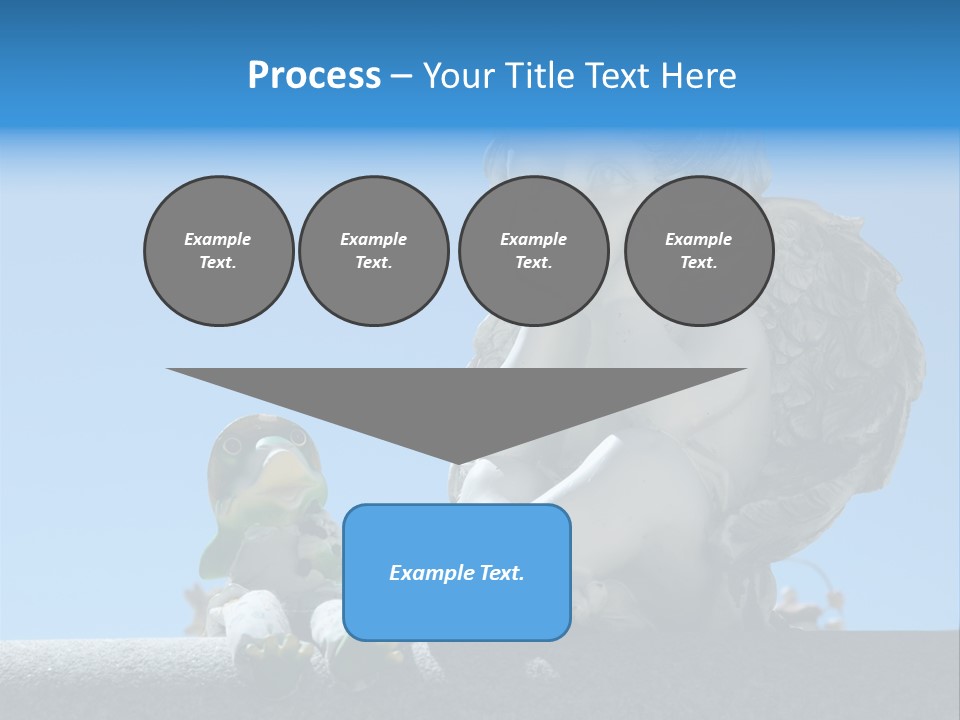 Eyes Cemetery Statue PowerPoint Template
