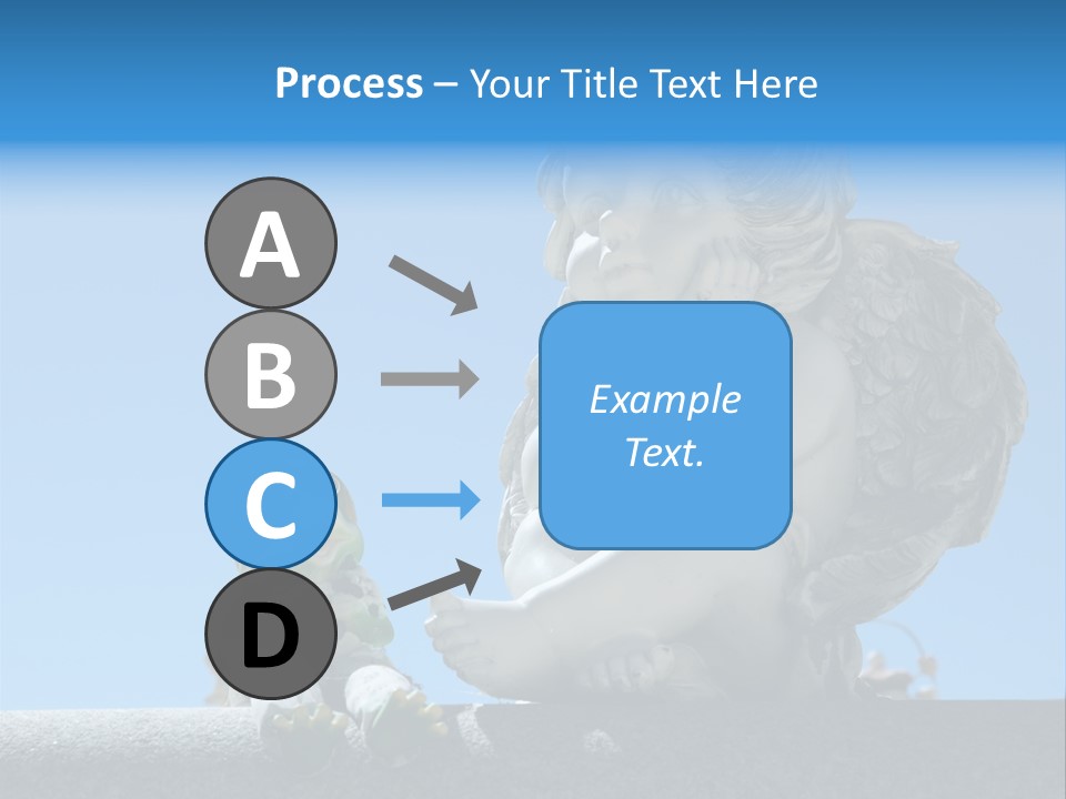 Eyes Cemetery Statue PowerPoint Template