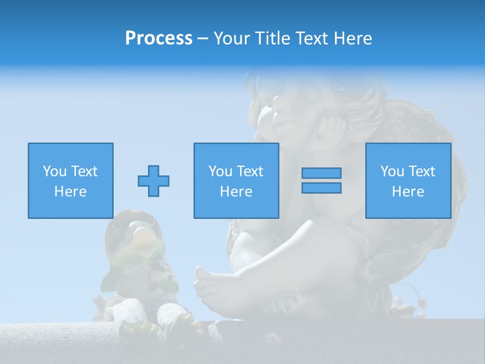 Eyes Cemetery Statue PowerPoint Template