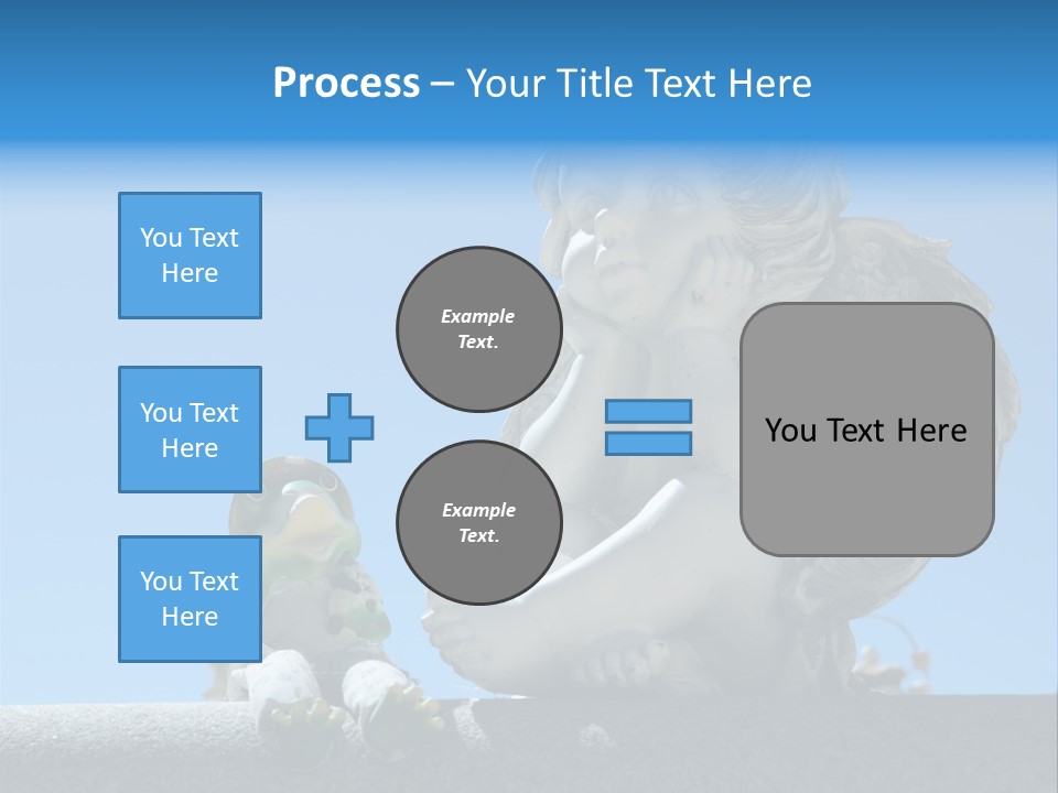 Eyes Cemetery Statue PowerPoint Template
