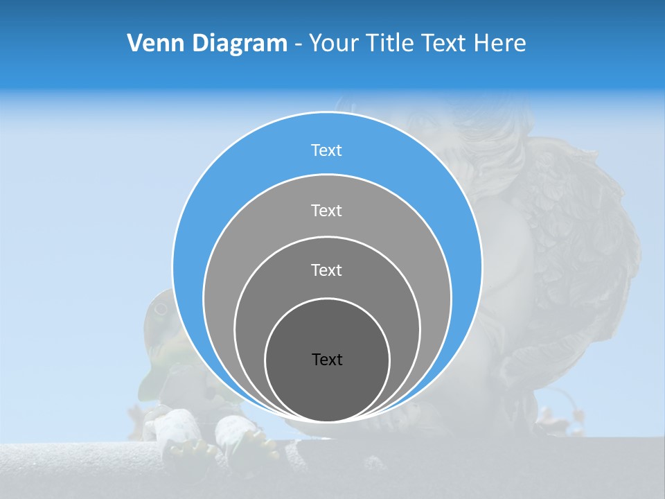 Eyes Cemetery Statue PowerPoint Template