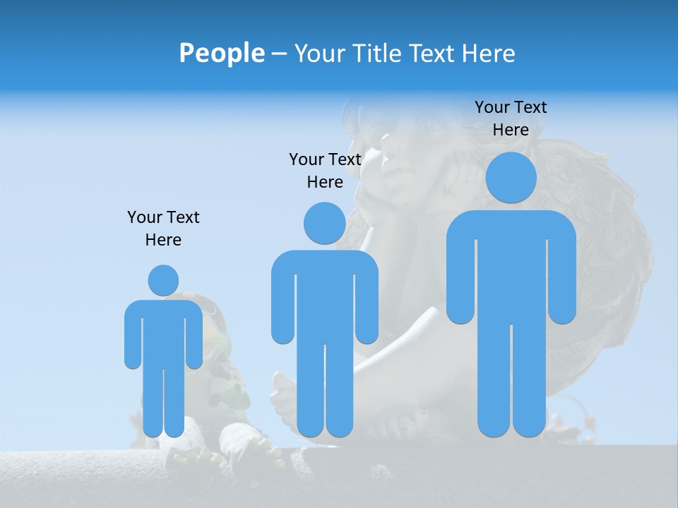 Eyes Cemetery Statue PowerPoint Template