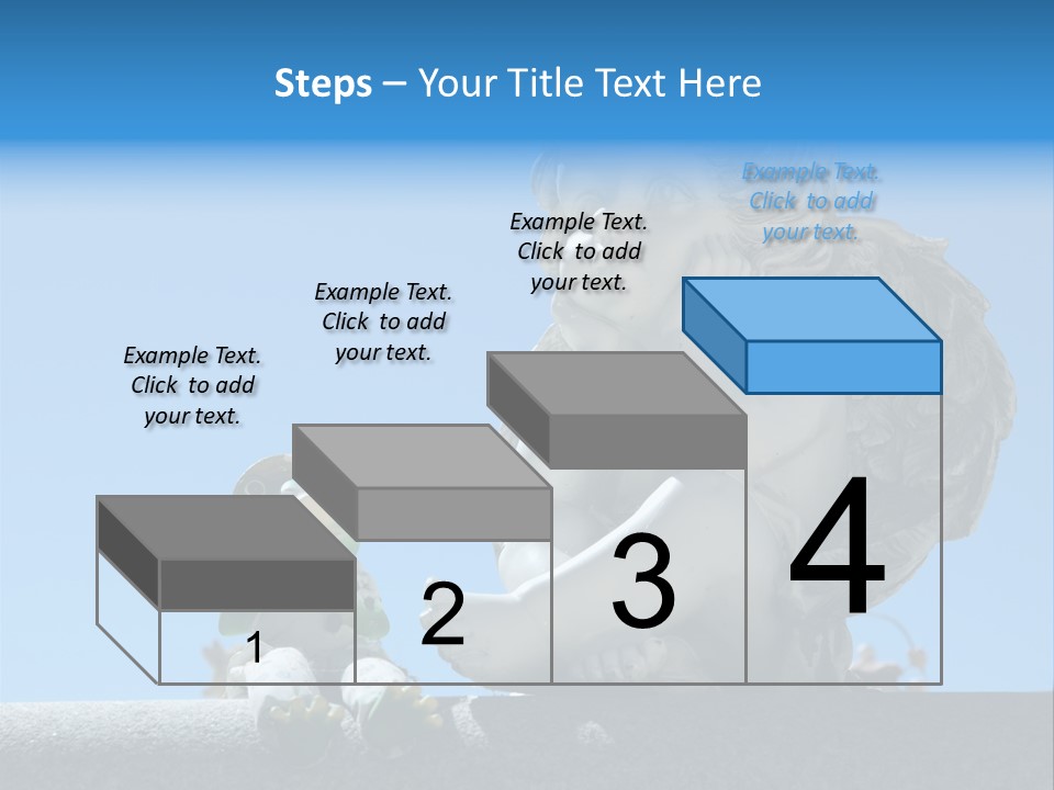 Eyes Cemetery Statue PowerPoint Template