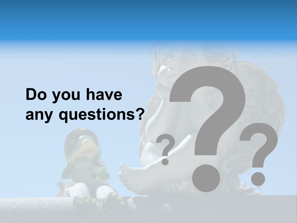 Eyes Cemetery Statue PowerPoint Template