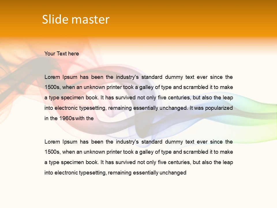 Wave Ideas Curve PowerPoint Template