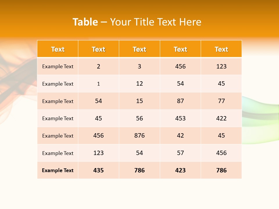 Wave Ideas Curve PowerPoint Template